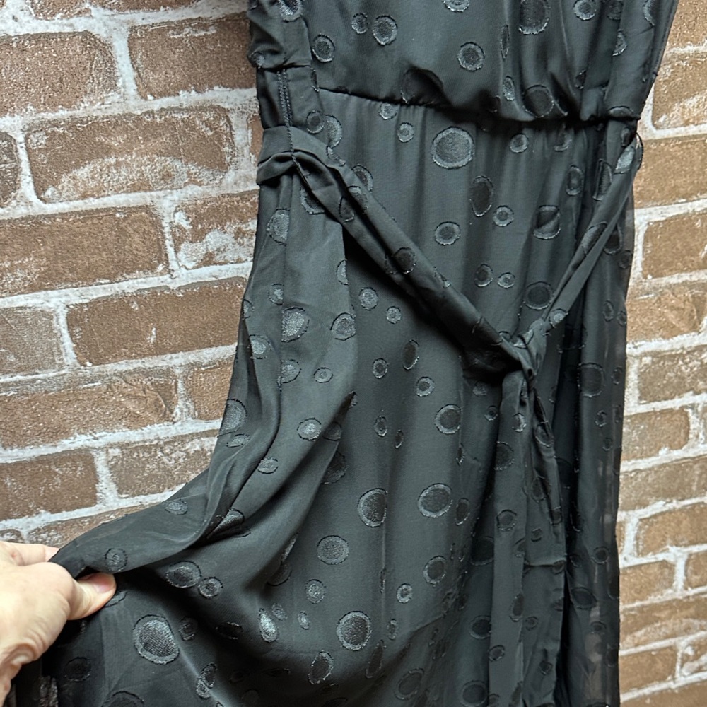 NY Collection Black Midi Dress. New - Picture 2 of 8